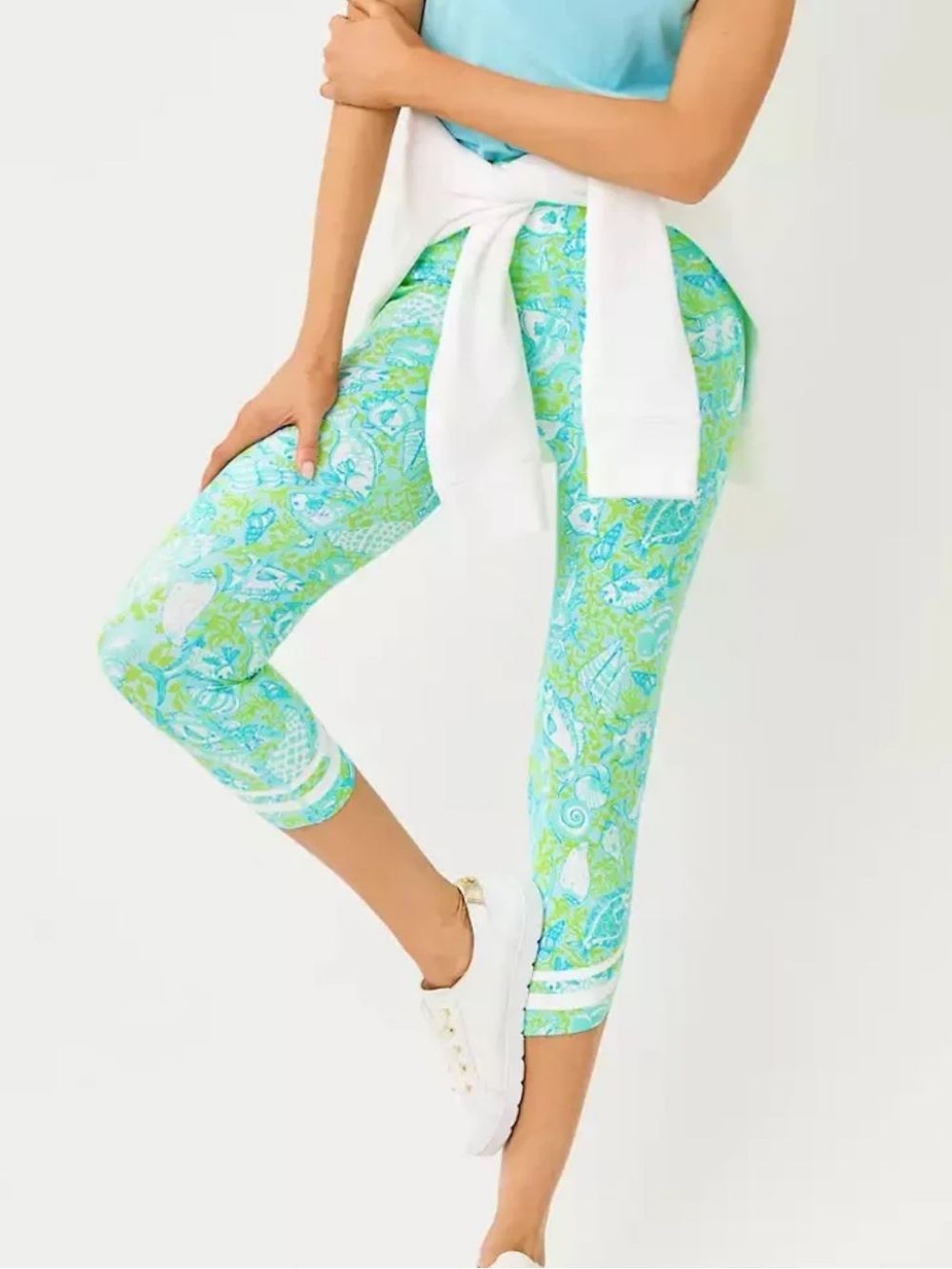 Lilly Pulitzer UPF 50+ Luxletic 21" Weekender High Rise Crop Legging